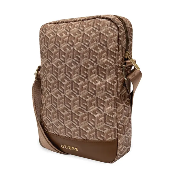 Guess GCube Stripe Tablet Bag - 10" Tablet bag (Brown)