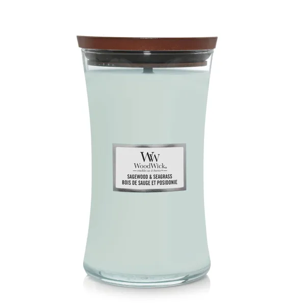 Ароматизированная свеча Woodwick Sagewood & Seagrass 610 g