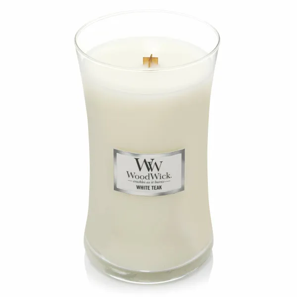 Ароматизированная свеча Woodwick Core Large White Teak 609 g