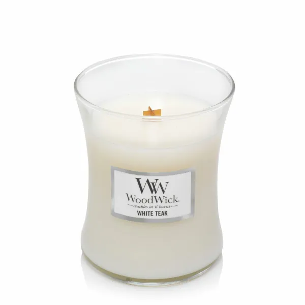 Aromatizuota žvakė Woodwick White Teak