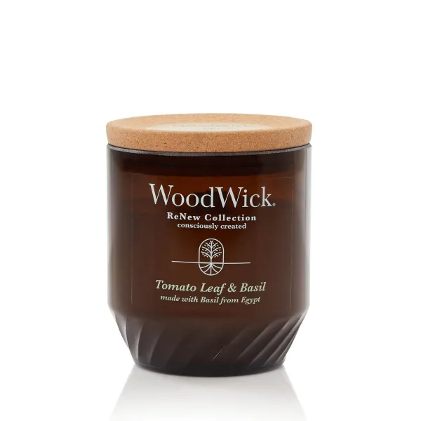 Scented Candle Woodwick Tomato Leaf & Basil 368 g