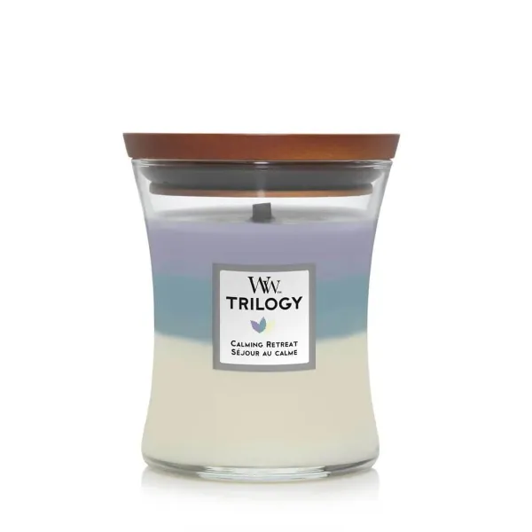 Scented Candle Woodwick Trilogy Calming Retreat