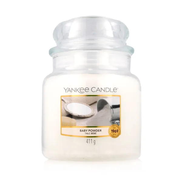 Ароматизированная свеча Yankee Candle Classic Medium Jar Candles Порошок талька 411 g