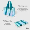 Case-Mate Large Travel Tote Bag – Waterproof Shoulder Bag with Phone Pouch (Emerald Blue Soap Bubble)
