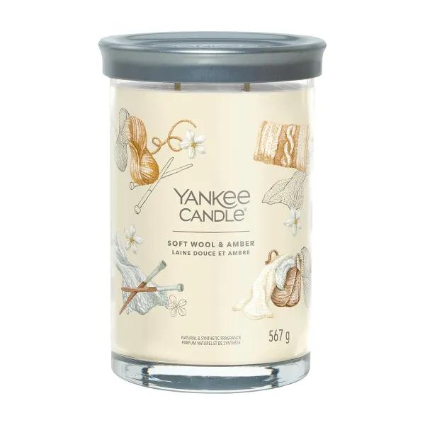 Aromatizuota žvakė Yankee Candle 567 g Wool & Amber