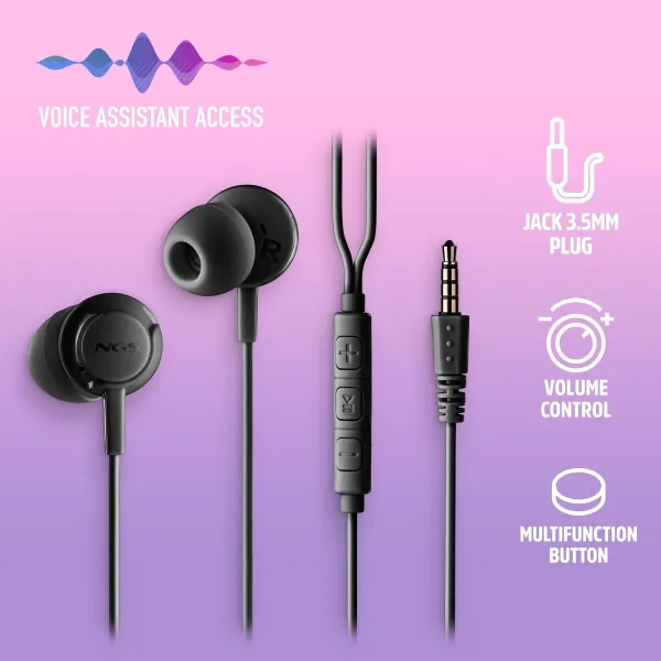 Headphones NGS CROSSDRIFTBLACK Black