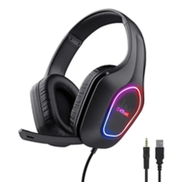 Gaming Headset with Microphone Trust GXT 416 Zirox Black Multicolour