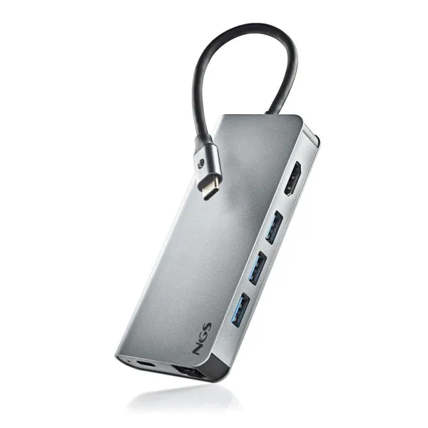 USB Hub NGS WONDER DOCK 8 Silver