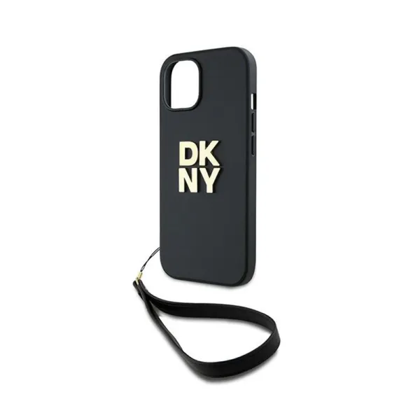 DKNY Wrist Strap Stock Logo - Case for iPhone 15 / 14 / 13 (Black)