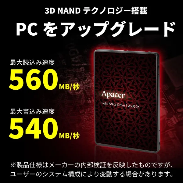 Hard Drive Apacer AS350X 512 GB SSD