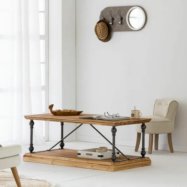 Tarjotin Alexandra House Living tiikki 22 x 12 x 40 cm Levy