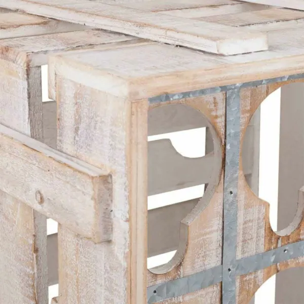 Bottle rack Alexandra House Living Natural Fir wood 43 x 32 x 33 cm 9 bottles Box