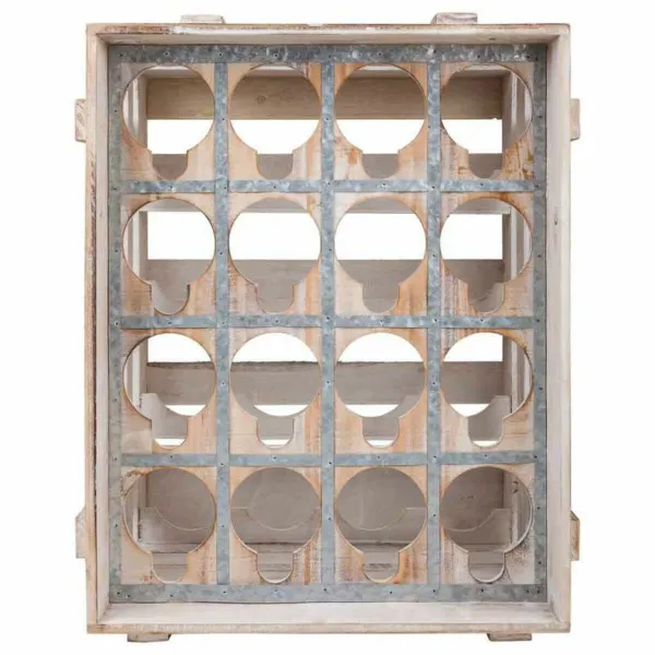 Bottle rack Alexandra House Living Natural Fir wood 55 x 32 x 41 cm 16 bottles Box