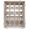 pudeļu statīvs Alexandra House Living Dabisks Egles koksne 55 x 32 x 41 cm 16 pudeles Bloks