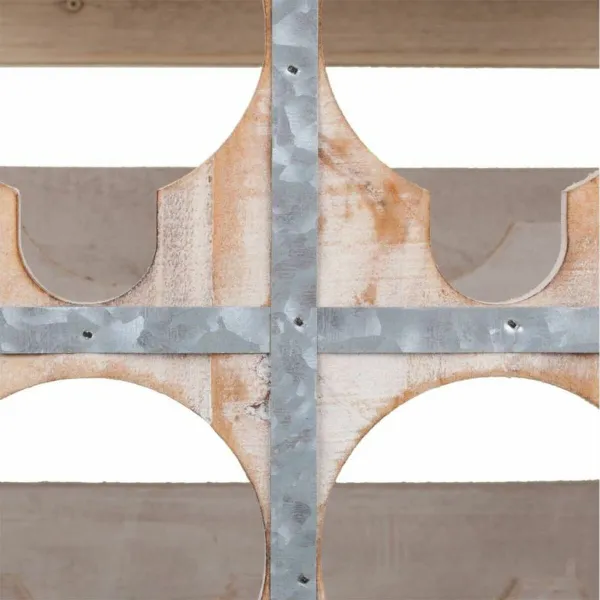 Bottle rack Alexandra House Living Natural Fir wood 55 x 32 x 41 cm 16 bottles Box