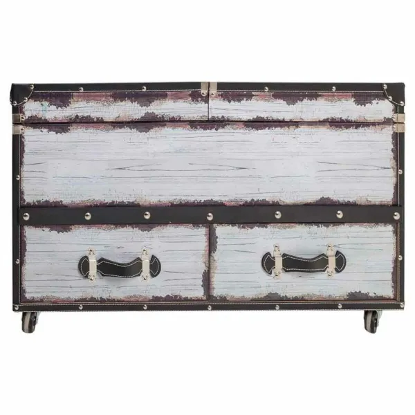 Pulloteline Alexandra House Living Valkoinen Kangas Puu MDF 60 x 55 x 100 cm