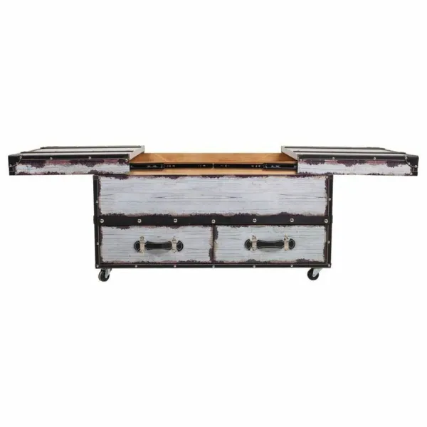 Подставка под бутылки Alexandra House Living Белый Полотно Деревянный MDF 60 x 55 x 100 cm
