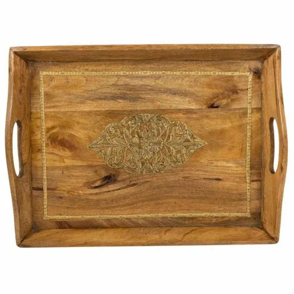 Поднос Alexandra House Living Коричневый Древесина манго 31 x 16 x 49 cm