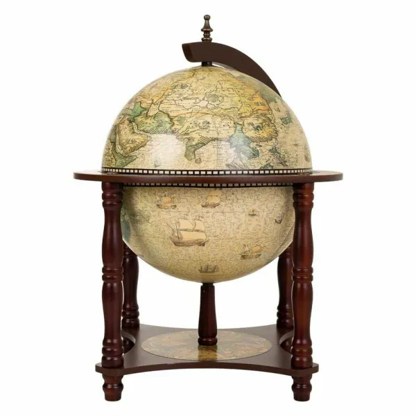 Земной глобус Alexandra House Living Коричневый 42 x 57 x 42 cm Шкаф для бутылок