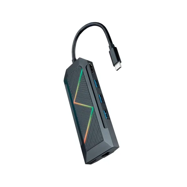 USB-C Hub NANOCABLE 10.16.0801 Black 100 W