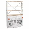 Baro blokas Alexandra House Living Balta 40 x 225 x 150 cm