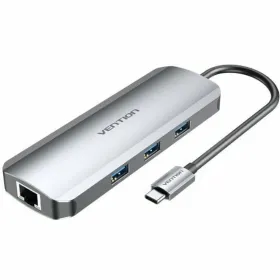 USB-C Centrmezgls Vention TOLHB Sudrabains 100 W