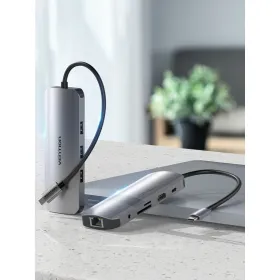 USB-C Hub Vention TOLHB Silver 100 W