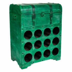 Butelių laikiklis Alexandra House Living PVC Medžio Metalinis 28 x 59 x 45 cm Dėžė