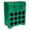 Butelių laikiklis Alexandra House Living PVC Medžio Metalinis 28 x 59 x 45 cm Dėžė