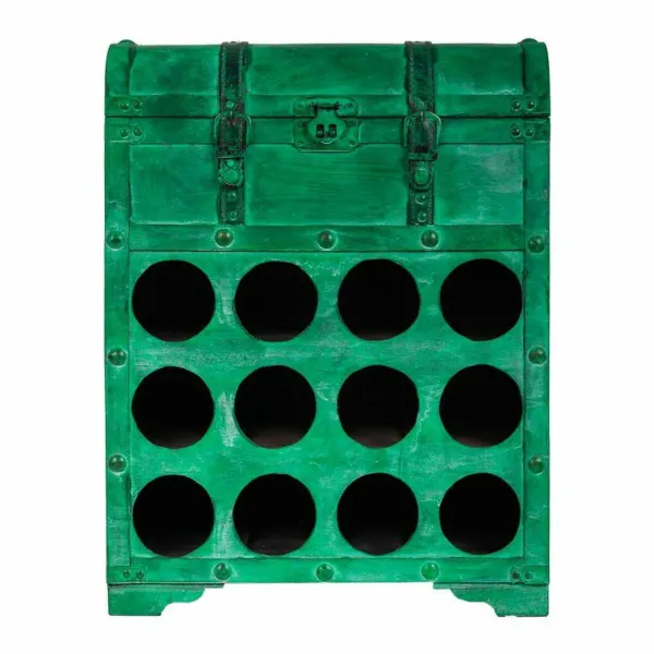 Butelių laikiklis Alexandra House Living PVC Medžio Metalinis 28 x 59 x 45 cm Dėžė