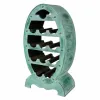 Bottle rack Alexandra House Living Green Wood 27 x 85 x 46 cm 12 bottles