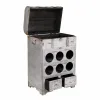 Bottle rack Alexandra House Living PVC Wood Metal 30 x 64 x 41 cm Chest