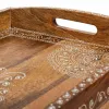 Поднос Alexandra House Living Белый Натуральный Древесина манго 29 x 6 x 43 cm