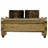 Padėklas Alexandra House Living Auksinis Aliuminis Medžio MDF 13 x 6 x 25 cm