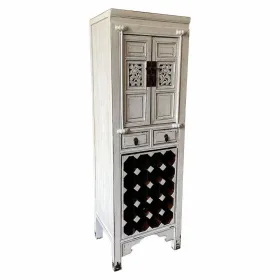 Butelių laikiklis Alexandra House Living Balta Medžio Guobos mediena 45 x 170 x 55 cm