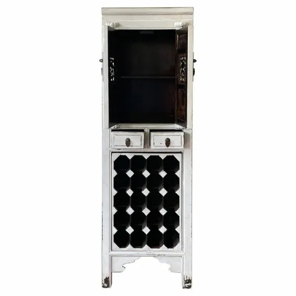 Подставка под бутылки Alexandra House Living Белый Деревянный Древесина вяза 45 x 170 x 55 cm