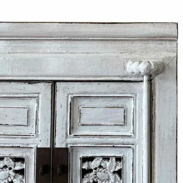 Bottle rack Alexandra House Living White Wood Elm wood 45 x 170 x 55 cm