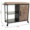 Pulloteline Alexandra House Living Ruskea Rauta Kuusi 40 x 83 x 100 cm Renkailla