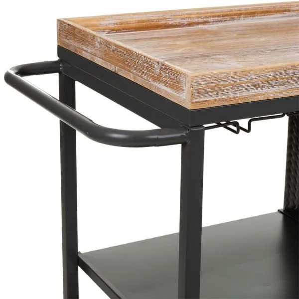 Pulloteline Alexandra House Living Ruskea Rauta Kuusi 40 x 83 x 100 cm Renkailla