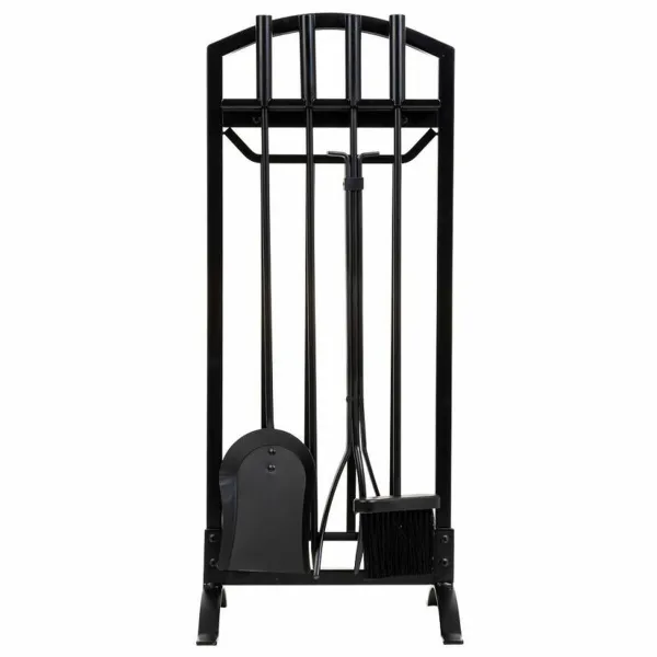 Takkavälineet Alexandra House Living Musta Rauta 27 x 75 x 31 cm