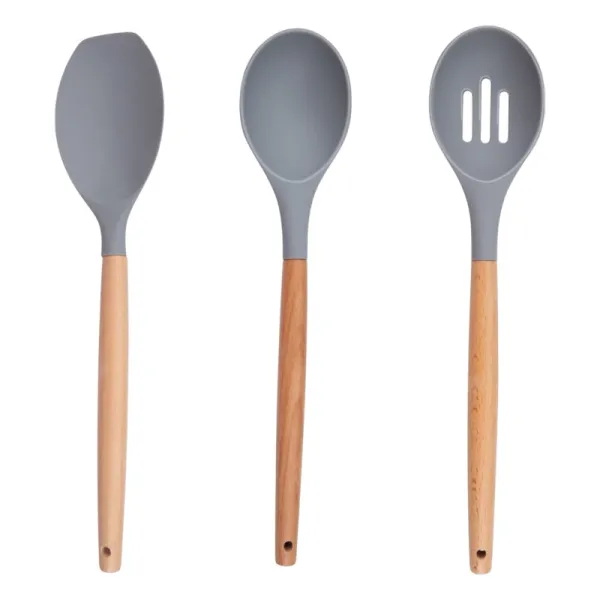Alpina - Set of silicone kitchen utensils with a stand, 12 pieces