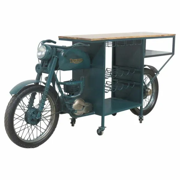 Pudeļu turētājs bārs Alexandra House Living Drive Zils 45 x 100 x 210 cm