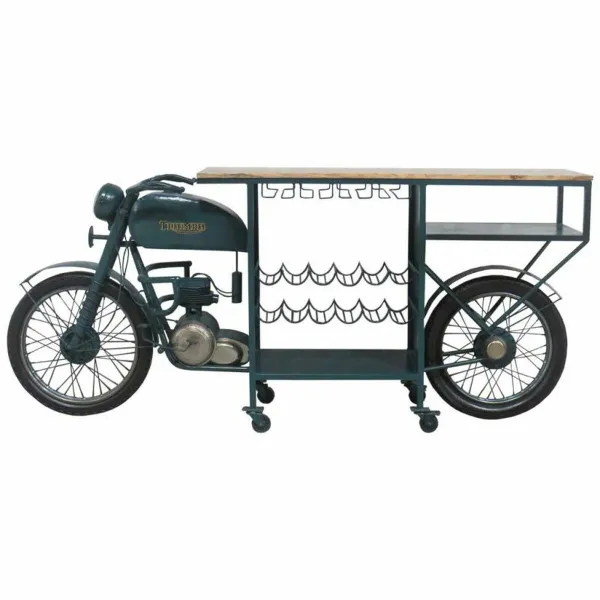 Pudeļu turētājs bārs Alexandra House Living Drive Zils 45 x 100 x 210 cm