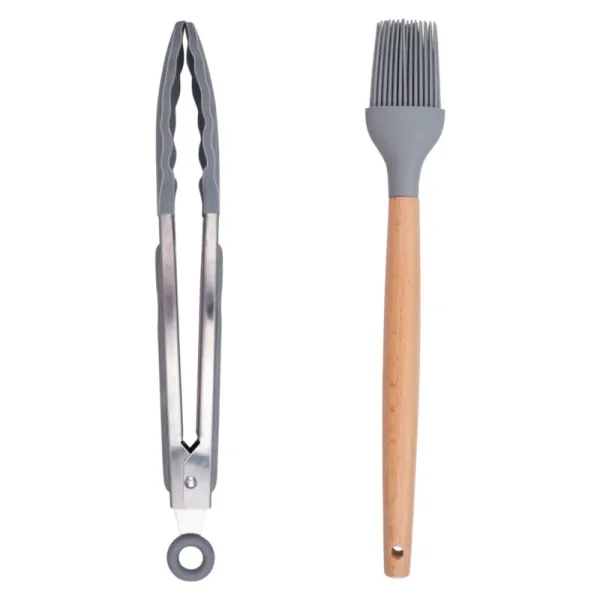 Alpina - Set of silicone kitchen utensils with a stand, 12 pieces