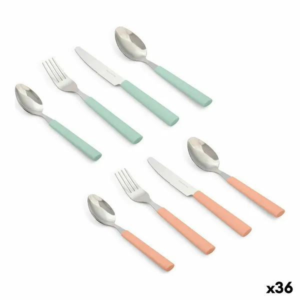 Stalo įrankių rinkinys Plastmasinis Nerūdijantis plienas 4 Dalys (36 Vienetai) (4 pcs)