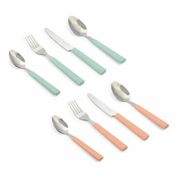 Galda Piederumu Komplekts Plastmasa Nerūsējošais tērauds 4 Daudzums (36 Vienības) (4 pcs)