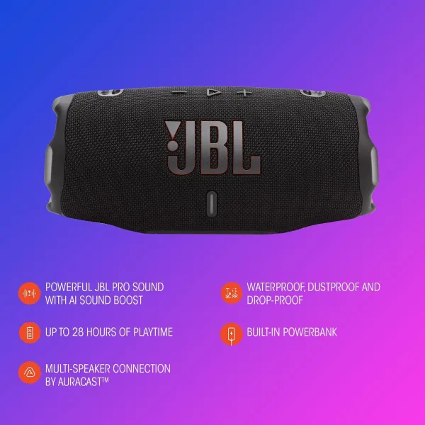 Portable Bluetooth Speakers JBL JBLCHARGE6SQUAD