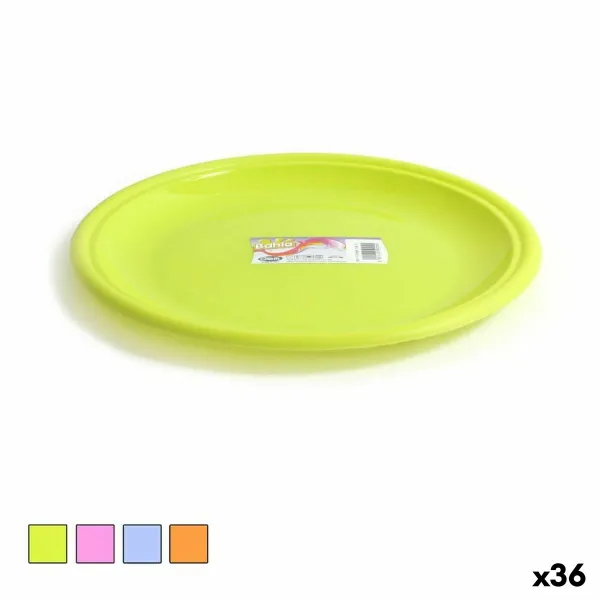 Plakans trauks Dem Bahia Plastmasa Ø 25 x 25 x 2 cm (36 Vienības)