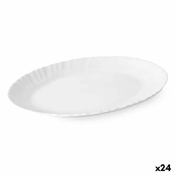 Serviravimo Lėkštė Vivalto Balta Opalinis stiklas 30,5 x 2,5 x 23,5 cm (24 vnt.)
