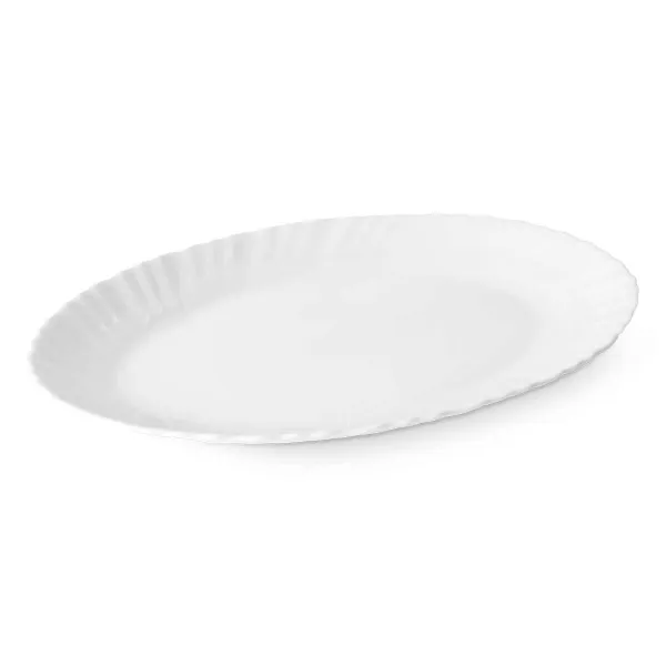 Serving Platter Vivalto White Opaline glass 30,5 x 2,5 x 23,5 cm (24 Units)